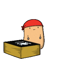 Card Game Potato Sticker by PotatoPiratesGame