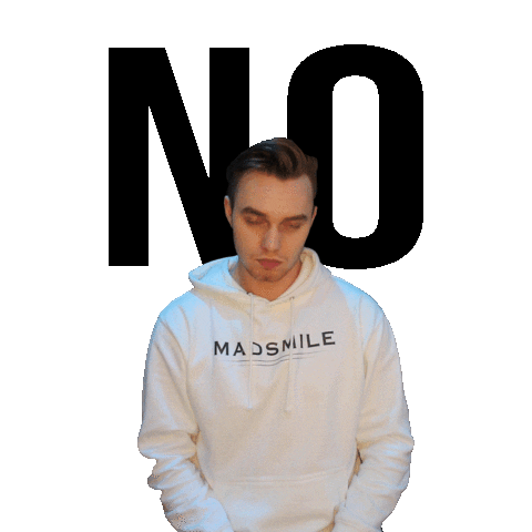 madsmile giphyupload no i dont think so madsmile Sticker