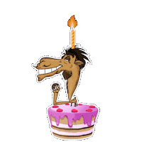 Happy Birthday Celebration Sticker by Camel Cookies