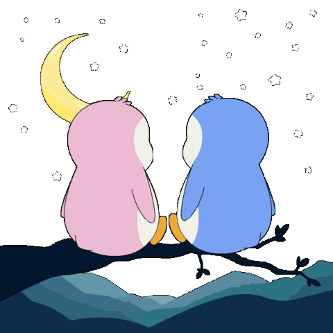 I Love You Kiss Sticker by Pudgy Penguins