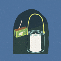 bobandbee light candle match lantern GIF