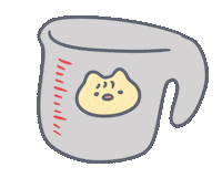 Water Cooking Sticker by Snooze Kittens