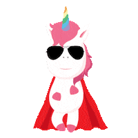 Unicorn Popcorn Sticker by Indoshare