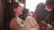 yang mi laugh GIF