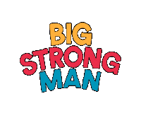 big strong man gay Sticker by Sam Leighton-Dore