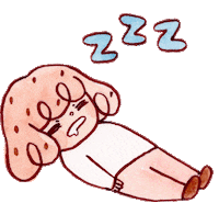 lovesoup sleepy sleeping zzz exhausted Sticker