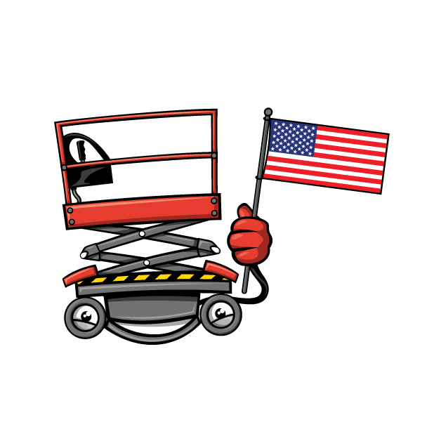 skyjackinc usa flag america independenceday Sticker