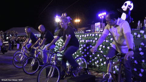 cycling cycle GIF by Earth Hour