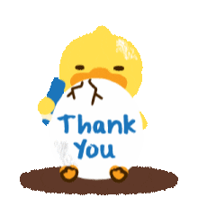 Thanks Sticker by B.Duck