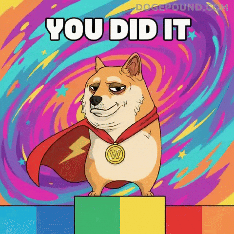 Proud Of You Good Job GIF by Doge Pound