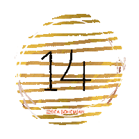 Christmas Gold Sticker