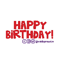 Happy Birthday Sticker by SoldByMaurice