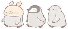 Baby Penguin running Sticker by BREAD TREE