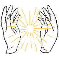 gabrielarazazi giphyupload magic hands reiki Sticker