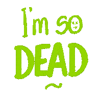 Tired Illustration Sticker