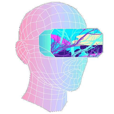 CreativeVR giphyupload future head vr Sticker