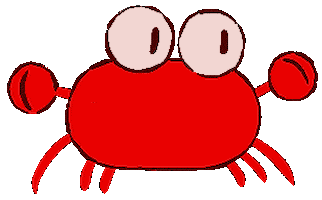 Crab Yeti Sticker by YK Animation Studio