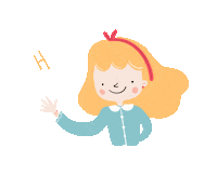 alicecaldarella girl hello ciao bimba Sticker