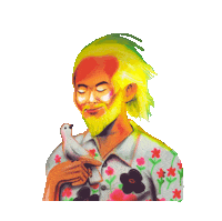 David Choe Peace Sticker