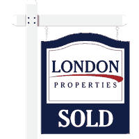 LondonPropertiesCA londonproperties londonpropertiessoldsign Sticker