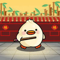 digitalducks stabby quacks cartoon duck digital ducks GIF