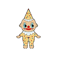 Clown Kewpie Sticker by Easy Peasy Cutters