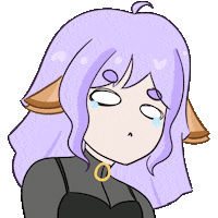 Sad Cartoon Sticker