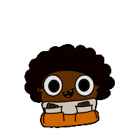 naoprestes happy black orange alegria Sticker