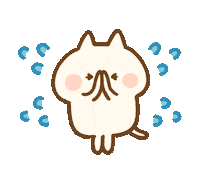 Sorry Cat Sticker by Kanahei