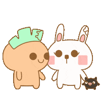 rabbitkerotworld love heart kiss kawaii Sticker