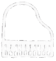 Practicing Piano Player Sticker by Joy Morin