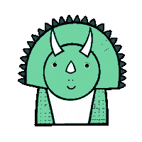 Dinosaur Roarsome Sticker by Dinoski