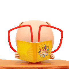 Excited 3D Sticker by UpStudiosWorld