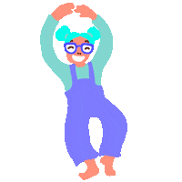 Happy Dance Sticker by marielulu_h