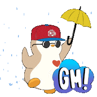 Refreshing Good Day Sticker by Pudgy Penguins