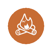 AdventurUsWomen camping camp campfire adventurus women Sticker