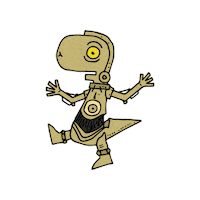 Robot Dino Sticker