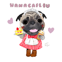 Dog Cafe Sticker