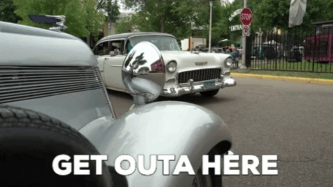 Leaving Classic Car GIF by GSI Machine and Fabrication
