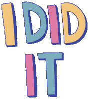 Proud I Did It Sticker by Marie Boiseau