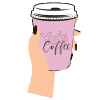 YolandeAve coffee coffee to go ysa visualmove Sticker