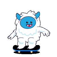 Cake Skating Sticker by The CakeMonster Official