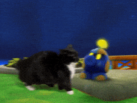 Super Mario Galaxy Cat Punch GIF