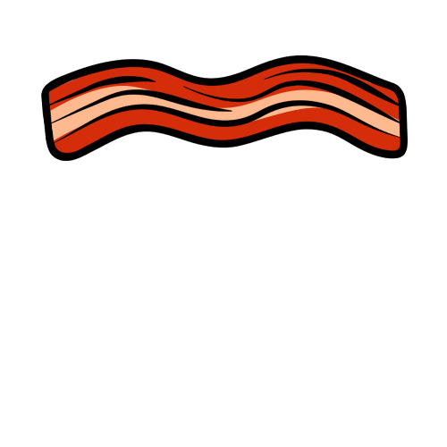 South Beach Bacon Sticker by Shh Miami