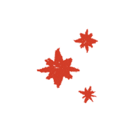 jeroan red star shine spark Sticker