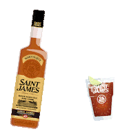 RHUM-SAINT-JAMES party drink cheers cocktail Sticker