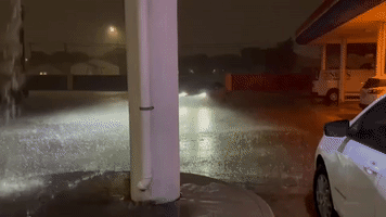 Tropical Storm Harold Brings 'Pouring' Rain to Corpus Christi