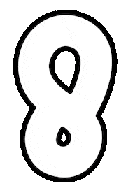 Number Happy Birtday Sticker