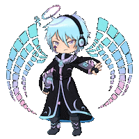 Lunime music anime games life Sticker