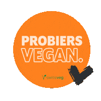 Go Vegan Plant Based Sticker by Swissveg